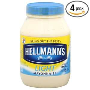 Hellmanns Light Mayonnaise, 30 Ounce Grocery & Gourmet Food