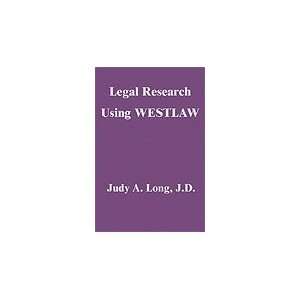  Legal Research Using WESTLAW 