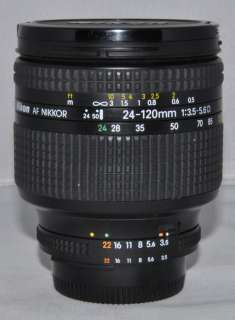 Nikon AF 24 120mm 3.5 5.6D Wide Angle Zoom Lens for D70 D80 D90 D3100 