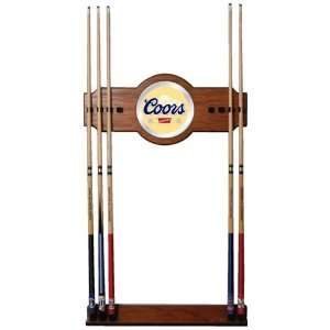  Coors Banquet Pool Cue Rack With Mirror