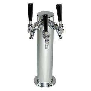   Faucet Stainless Steel Draft Beer Tower   3 Column 