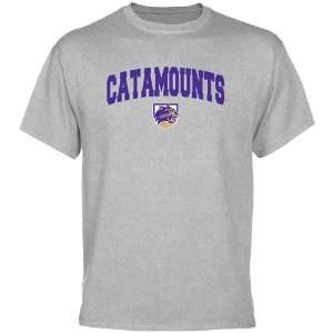  Western Carolina Catamounts Ash Logo Arch T shirt Sports 