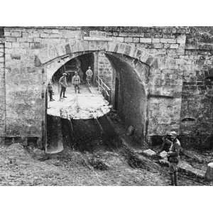 Entrance to Fort Du Conde, Aisne, in France During World War I Premium 