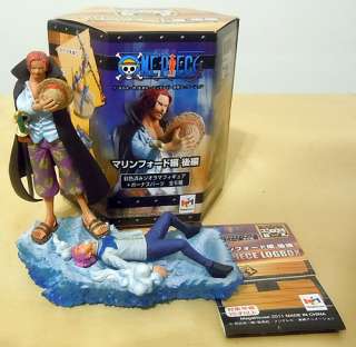  One Piece Log Box Marineford Red Hair Pirate Shanks Figure Luffy NEW