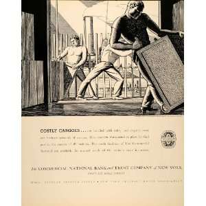 1934 Ad Commercial National Bank Trust Rockwell Kent 