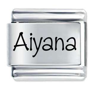  Name Aiyana Gift Laser Italian Charm Pugster Jewelry
