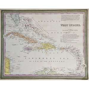  Mitchell Map of the West Indies and Hayti (1852) Office 