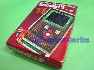 70s MATTEL HANDHELD ELECTRONIC SOCCER 2 GAME MINT BOXED  