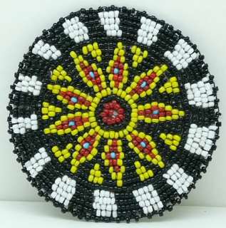 inch Beaded Rosette bead beadwork craft non native  