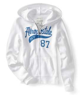 Aeropostale womens NY 87 full zipper front hoodie   Style 7345  