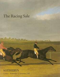 Sothebys The Horse Racing Sale Auction Catalog 1997  