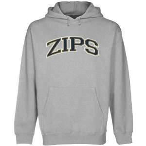  Akron Zips Ash Arch Applique Midweight Pullover Hoody 