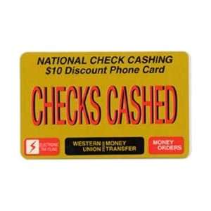   Phone Card $10. National Check Cashing Discount Phone Card SPECIMEN
