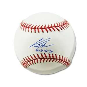  Autographed Curtis Granderson Baseball   with 20 20 20 20 