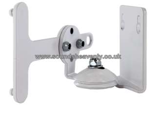 Adjustable White Wall mounting bracket for Sonos Play 3 Zone Player 