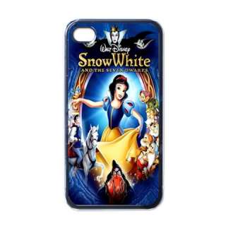 New* HOT SNOW WHITE and SEVEN DWARFS iPHONE 4 Black CASE  