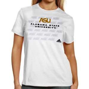  adidas Alabama State Hornets Ladies White Inside The Lines 