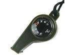 in1 Thermometer Compass Whistle Survival Camping 8680  