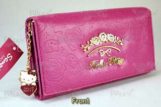 Hello Kitty Clutch Wallet with Zipped Coins Bag #885  