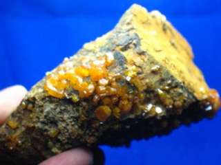 1LB,classic brownish orange MIMETITE crystals  M002  