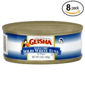 Geisha Solid White Albacore Tuna, 5 ounces (Pack of8)  