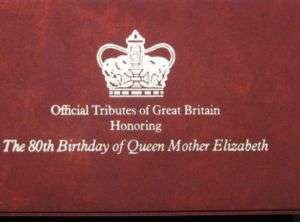 FIRST DAY COVER 80TH BIRTHDAY OF QUEEN MOTHER ELIZABETH  