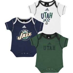  Utah Jazz Outerstuff NBA Newborn 3pc Bodysuit Set Sports 