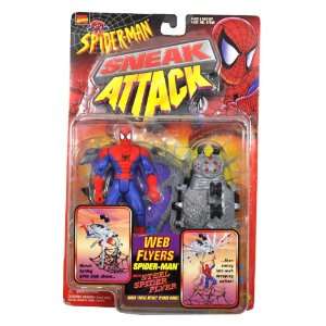 Spider Man Sneak Attack Web Flyers 5 Inch Tall Action Figure Set  Web 