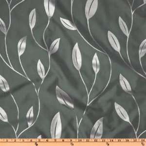  58 Wide Metallic Jacquard Vine Street Grey Fabric By The 