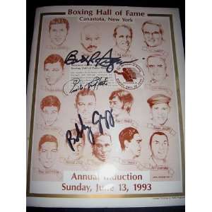 Boxing Hall Of Fame Autographed 1993 Induction Program Boxing Program 