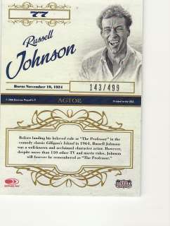Russell Johnson Signed Autographed Trading Card Auto  