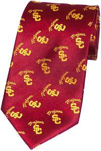 New Silk Necktie Neck Long Bow Tie USC Trojans Football  