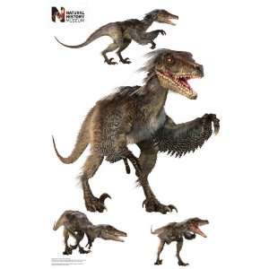  Walljammer sheet with various Dinosaur Velociraptor Group 