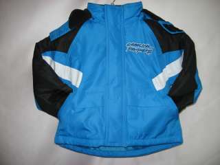 Carolina Panthers NFL Toddler Winter Jacket Jersey 2T  
