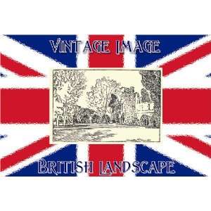  Pack of 12, 7cm x 4.5cm Gift Tags British Landscape Calder 
