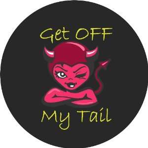  Get Off My Tail Black Spare Tire Covers