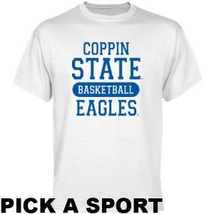  Coppin State Eagles White Custom Sport T shirt   Sports 