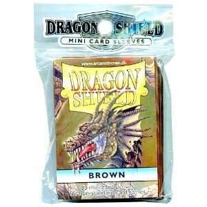  Dragon Shield Card Supplies YUGIOH Card Sleeves Brown 50 