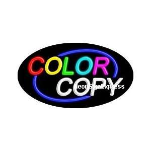 Color Copy Flashing Neon Sign