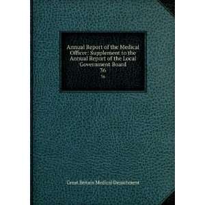 Annual Report of the Medical Officer Supplement to the Annual Report 