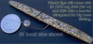 wacky jig and 4 inch 9s senko in color 326