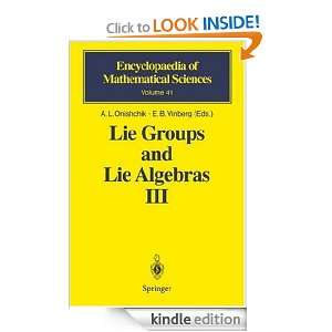 Groups and Lie Algebras III Structure of Lie Groups and Lie Algebras 