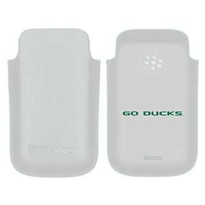  Oregon Go Ducks on BlackBerry Leather Pocket Case  