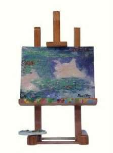 Sarnat Artists Studio MONET WATER LILLIES Miniature Canvas Easel 