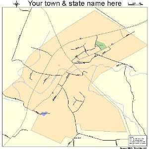  Street & Road Map of Keedysville, Maryland MD   Printed 