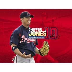  Atlanta Braves Chipper Jones 8x11.5 Picture Mini Poster 