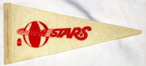 UTAH STARS ABA EARLY 1970s MINI PENNANT     VERY GOOD 