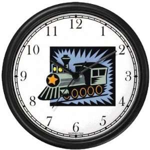 Engine or Locomotive Train (Cartoon) No.5 Wall Clock by WatchBuddy 