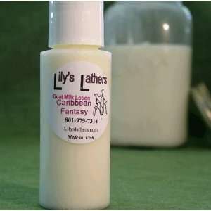   Lathers Caribbean Fantasy Natural Goat Milk Lotion for Dry Skin 4 Oz