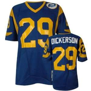 Eric Dickerson #29 Los Angeles Rams Replica Throwback Jersey Blue Size 